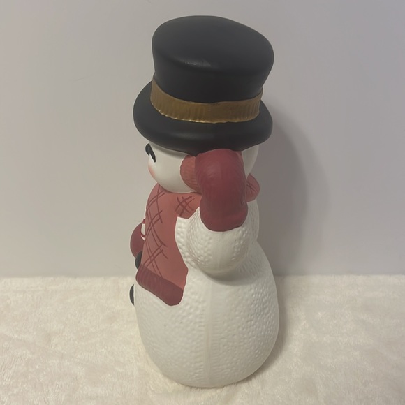 Vintage Hand painted Ceramic Snowman - Picture 7 of 9